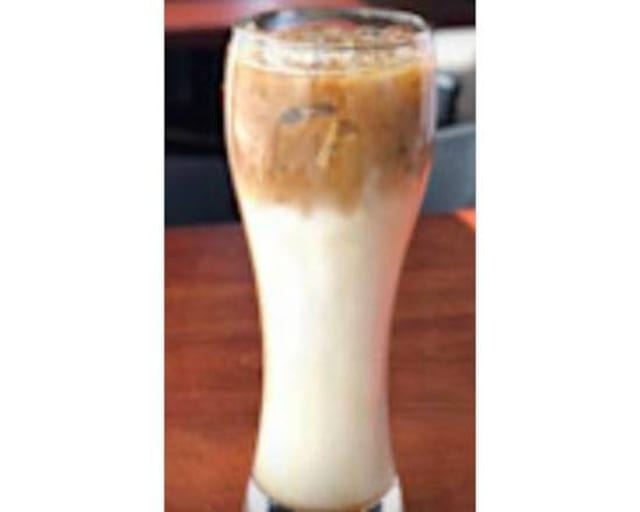Iced Caramel Vanilla Macchiato.